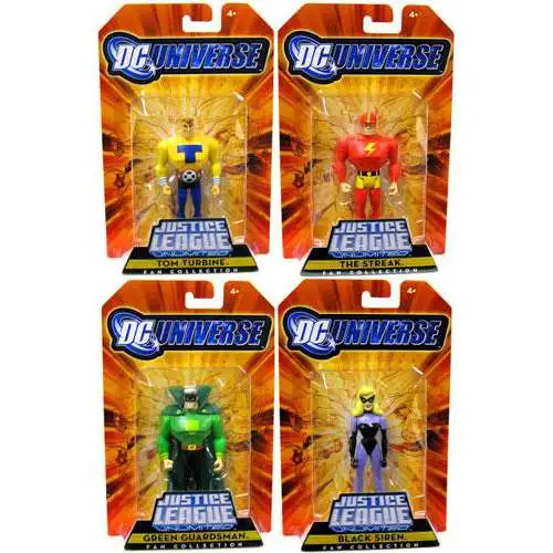 DC Justice League Unlimited Justice Guild Set of 4 Exclusive Action Figures