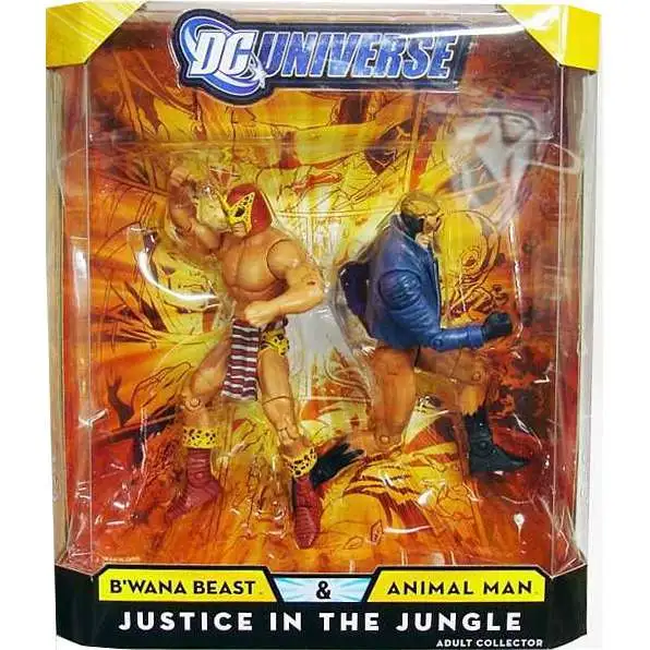 DC Universe B'Wana Beast & Animal Man Exclusive Action Figure 2-Pack [Justice in the Jungle]