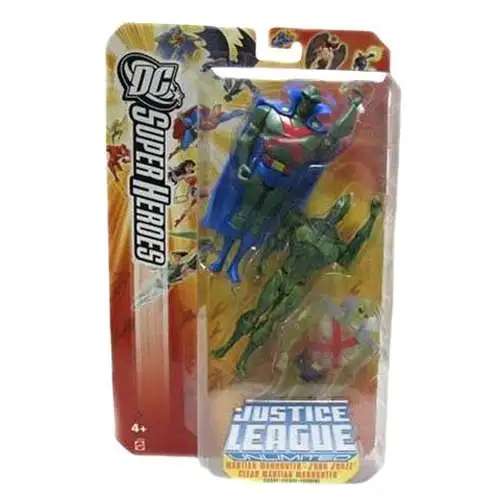 DC Justice League Unlimited Super Heroes Martian Manhunter, J'onn J'onzz & Clear Martian Manhunter Action Figures
