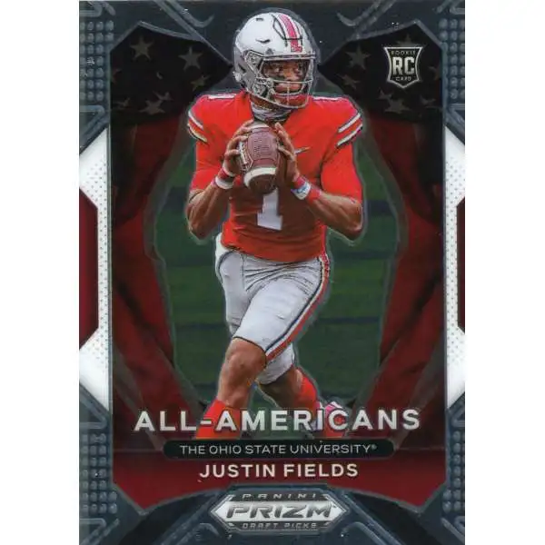 NFL 2021 Panini Prizm Draft Picks All-Americans Justin Fields #192 [Rookie]