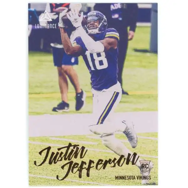 NFL 2020 Panini Chronicles Luminance Bronze Justin Jefferson #217 [Rookie]
