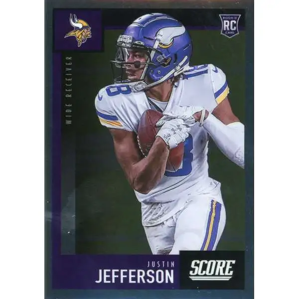 2020 Score #430 Justin Jefferson LSU Tigers Rookie Football Card