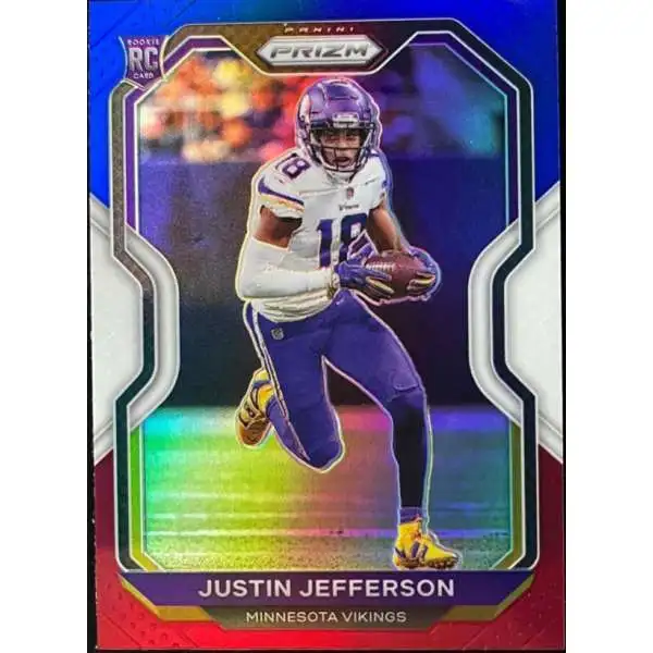 NFL 2020 Panini Prizm Football Red White & Blue Justin Jefferson #398 [Rookie]