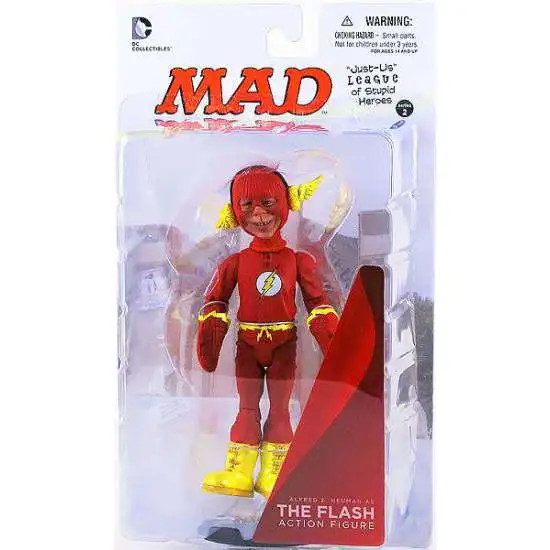 DC MAD Just Us League of Stupid Heroes Alfred E. Neuman as The Flash Action Figure