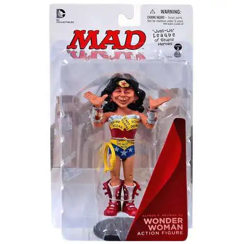 DC MAD Just Us League of Stupid Heroes Alfred E. Neuman as Wonder Woman Action Figure