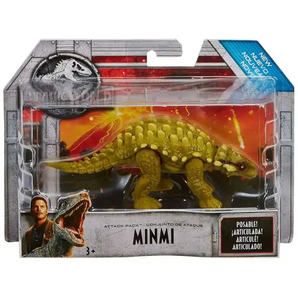 Jurassic World Fallen Kingdom Attack Pack Minmi Action Figure [Green, Loose]