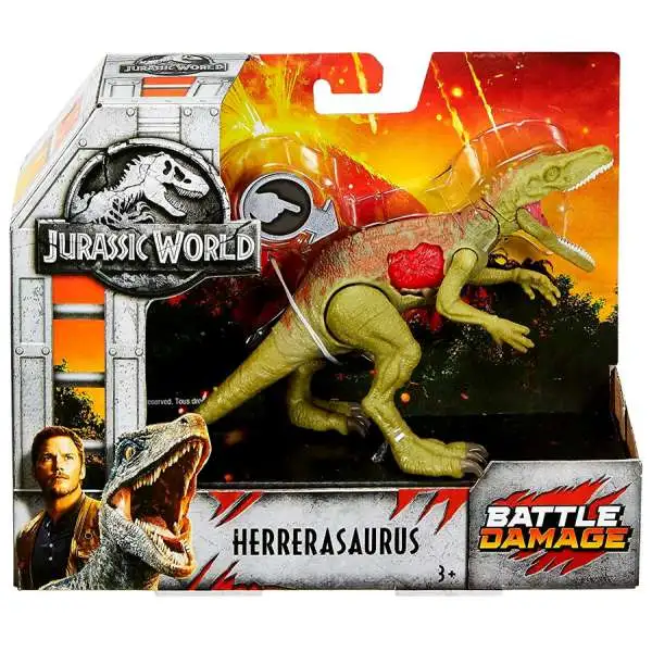 Jurassic World Fallen Kingdom Battle Damage Herrerasaurus Exclusive Action Figure