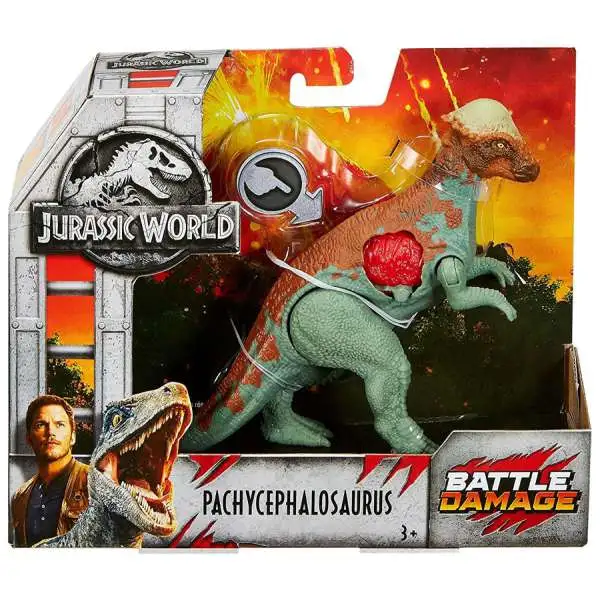 Jurassic World Fallen Kingdom Battle Damage Pachycephalosaurus Exclusive Action Figure [Damaged Package]
