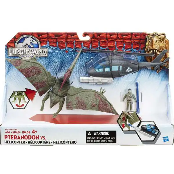 Jurassic World Pteranodon vs. Helicopter Capture Vehicle [Damaged Package]