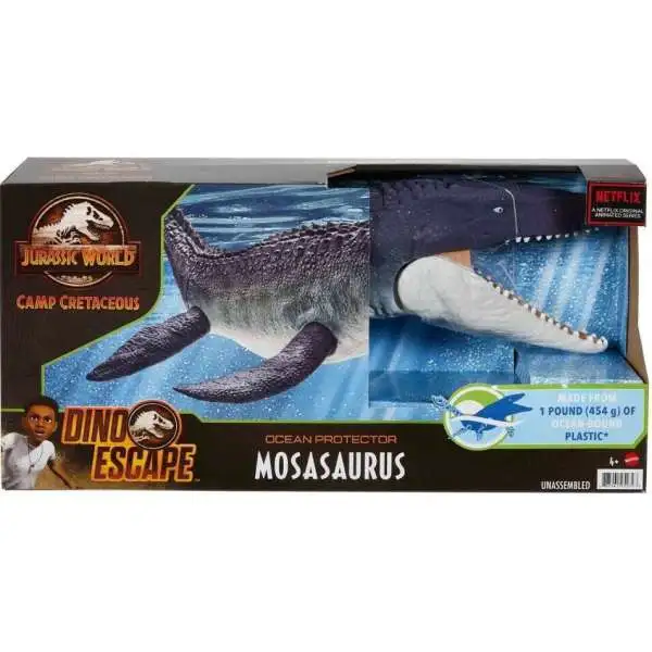 Jurassic World Camp Cretaceous Dino Escape Mosasaurus Action Figure [Ocean Protector, Damaged Package]