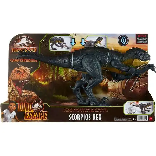 Jurassic World Camp Cretaceous Dino Escape Scorpios Rex Action Figure [Slash 'N Battle]