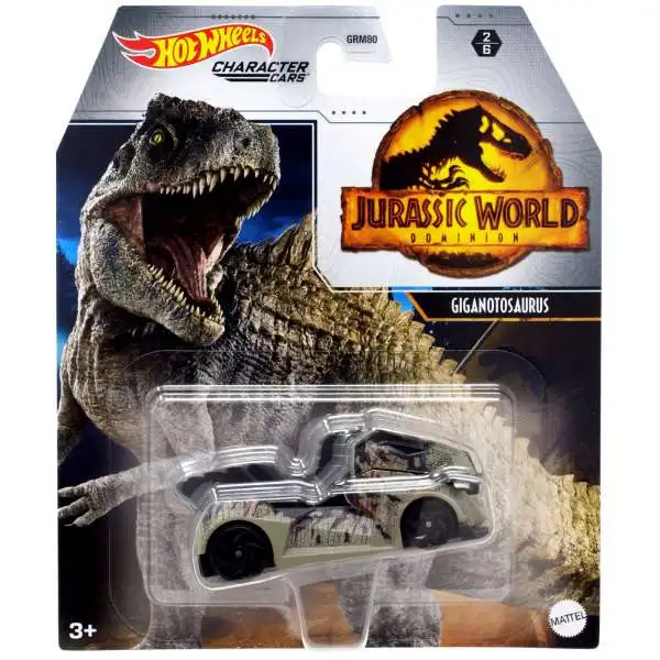 Jurassic World Dominion Hot Wheels Character Cars Giganotosaurus Die Cast Car