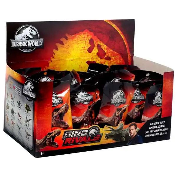 Jurassic World Matchbox Series 2 Dino Rivals Mini Figure 2-Inch Mystery Box [24 Packs]