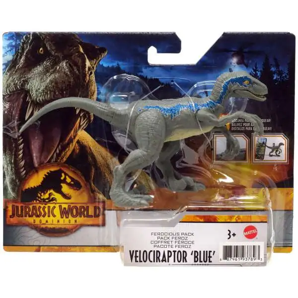 Jurassic World Dominion Ferocious Pack Velociraptor 'Blue' Action Figure [Damaged Package]