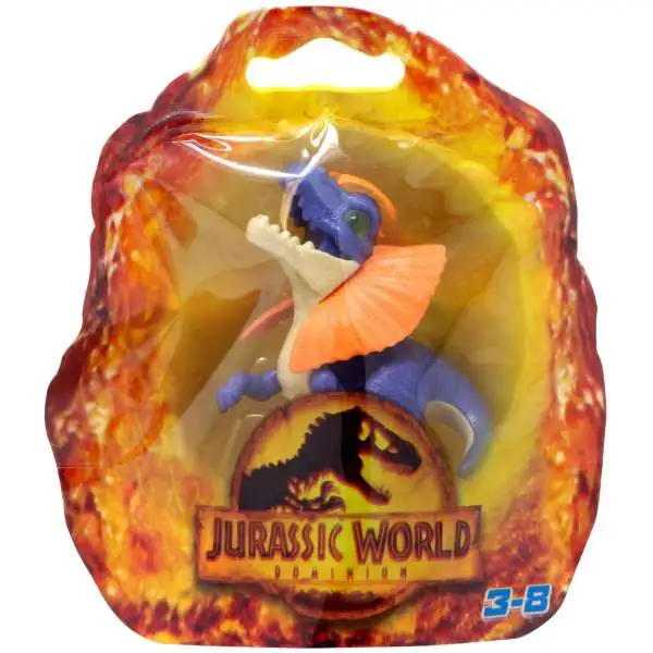 Fisher Price Jurassic World Imaginext Dominion Dilophosaurus Mini Figure [Purple & Orange]