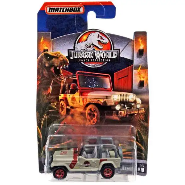 Jurassic World Matchbox Legacy Collection '93 Jeep Wrangler #18 Diecast Vehicle
