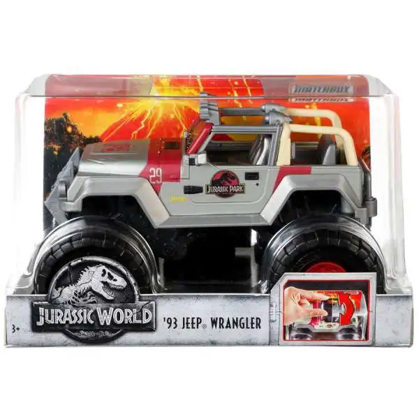 Jurassic World Fallen Kingdom Matchbox '93 Jeep Wrangler Diecast Vehicle