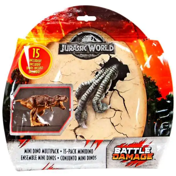 Jurassic World Matchbox Battle Damage Mini Dino Multipack Exclusive 15-Pack