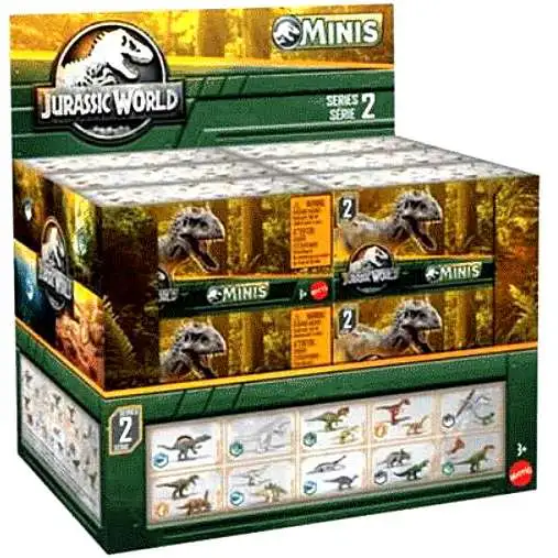 Jurassic World MINIS Series 2 Mystery Box 24 Packs Mattel - ToyWiz