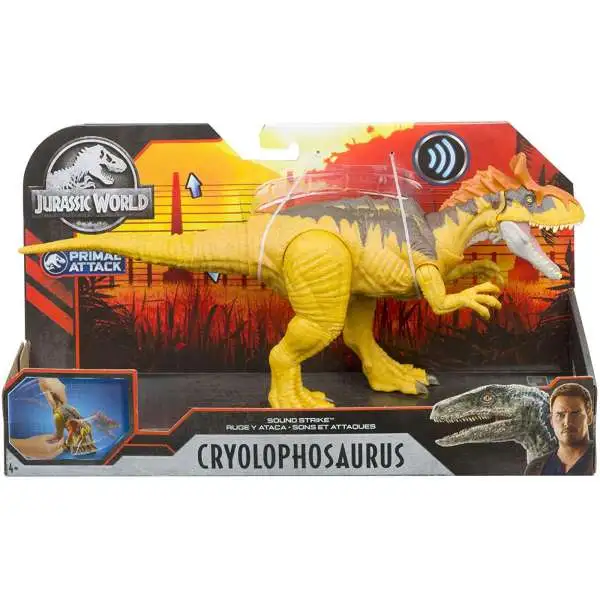 Jurassic World Fallen Kingdom Primal Attack Cryolophosaurus Action Figure [Sound Strike]