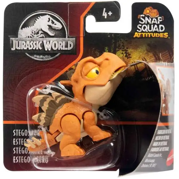Jurassic World Snap Squad Attitudes Stegosaurus Mini Figure [Brown]