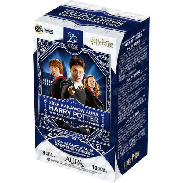 Harry Potter AURA Edition Trading Card Box [10 Packs]