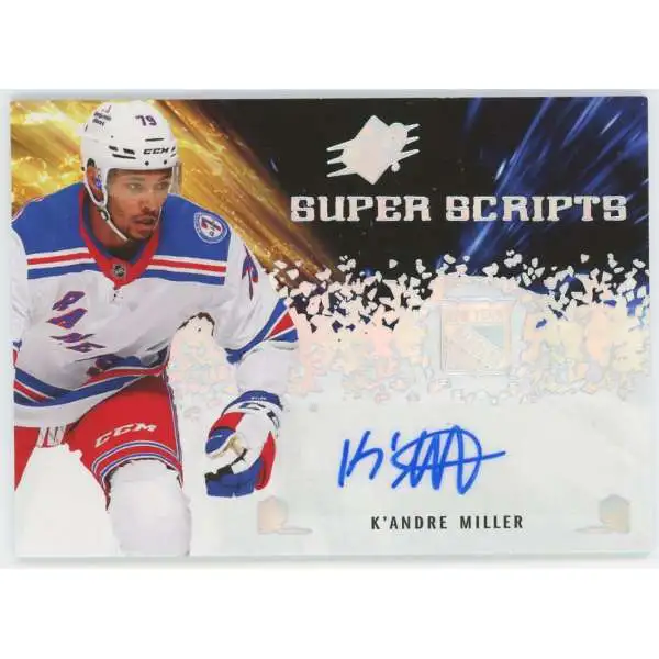 NHL 2021-22 Upper Deck SPX Hockey Super Scripts K'Andre Miller SS-KM [Auto]