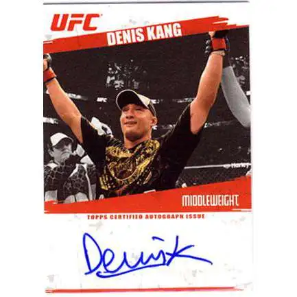 Topps UFC 2009 Round 2 Denis Kang Autographed Card Autograph Card FA-DK