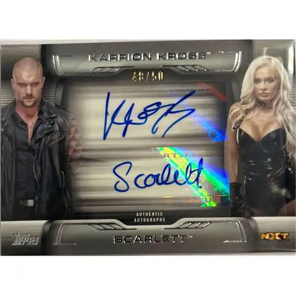 2021 Topps WWE Undisputed Karrion Kross + Scarlett 48/50 Autographed Single Card DA-KS [Autograph]