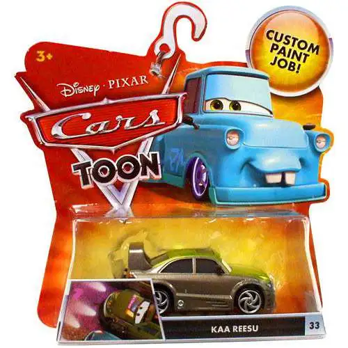 Disney / Pixar Cars Cars Toon Main Series Kaa Reesu Diecast Car #33 [Damaged Package]
