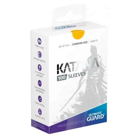 Ultimate Guard Katana Yellow Standard Size Card Sleeves [100 Count]