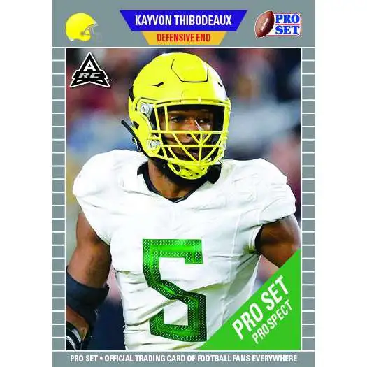 Leaf Oregon Ducks 2021 Pro Set Prospect Football Kayvon Thibodeaux ["ARC" Amateur Rookie Card]