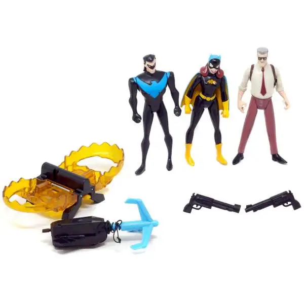 DC The New Batman Adventures Gotham City Enforcement Team Action Figure Set [Loose, Incomplete]