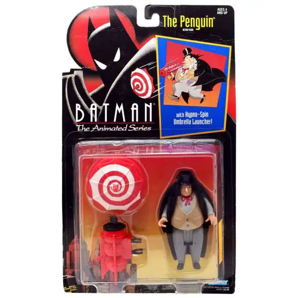 DC Batman The Animated Series The Penguin Action Figure [with Hypno-Spin Umbrella Launcher]