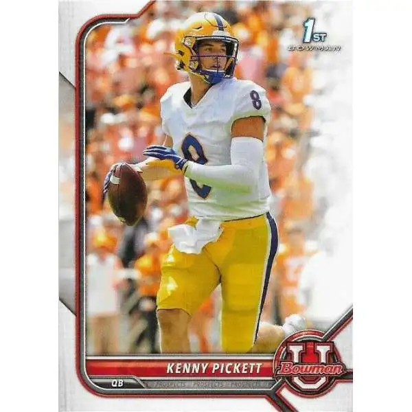 NFL Pittsburgh Panthers 2021 Bowman University Footbal Kenny Pickett #65 [1st Bowman, Rookie Card]