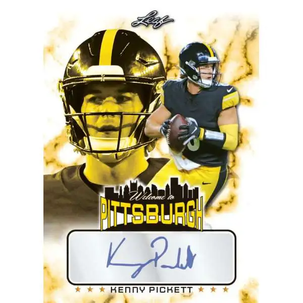 NFL Pittsburgh Steelers 2022 Welcome to Pittsburgh Football Kenny Pickett /449 Autographed Single Card