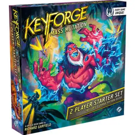 KeyForge Unique Deck Game Mass Mutation 2-Player Starter Set
