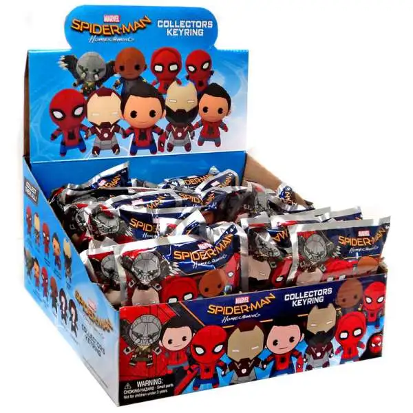 Marvel 3D Figural Keyring Spider-Man Movie Mystery Box [24 packs]