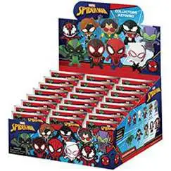 Marvel 3D Figural Keyring Spider-Man Classic Series 1 Mystery Box [24 packs]