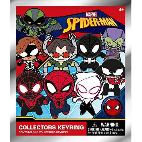 Marvel 3D Figural Foam Bag Clip Spider-Man Classic Mystery Pack [1 RANDOM Figure]