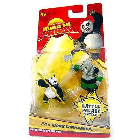 Kung Fu Panda Po & Rhino Commander Mini Figure 2-Pack