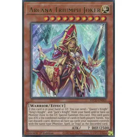 YuGiOh Trading Card Game King's Court Ultra Rare Arcana Triumph Joker KICO-EN001