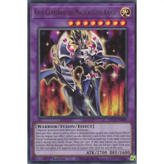 YuGiOh Trading Card Game King's Court Ultra Rare Gilti-Gearfried the Magical Steel Knight KICO-EN014