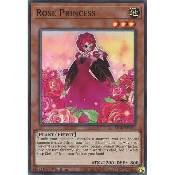 YuGiOh Trading Card Game King's Court Super Rare Rose Princess KICO-EN017