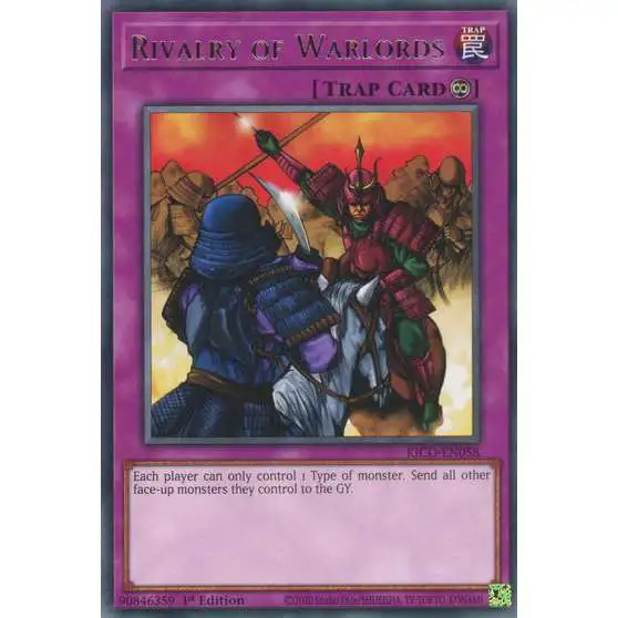 YuGiOh Trading Card Game King's Court Rare Rivalry of Warlords KICO-EN058