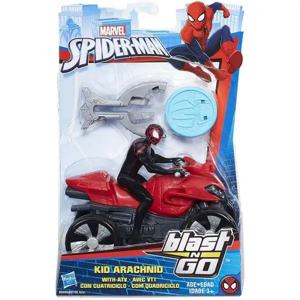 Spider-Man Blast N' Go Kid Arachnid with ATV Vehicle & Action Figure