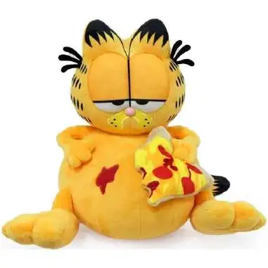 Overstuffed Garfield with Pizza 13-Inch Medium Plush