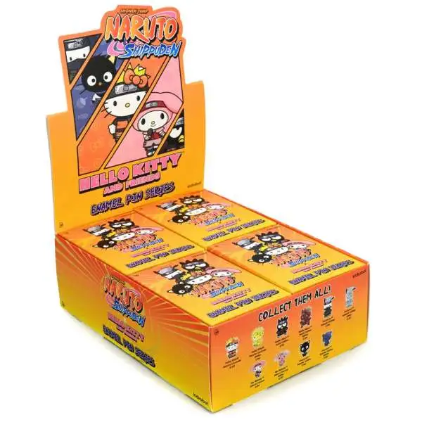 Sanrio Naruto x Hello Kitty Enamel Pin Series 1 1.5-Inch Mystery Box [20 Packs]