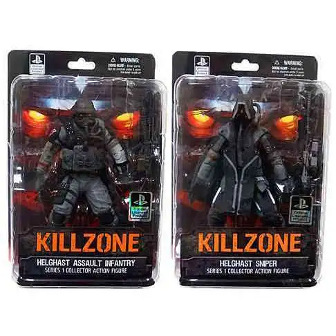 Killzone Series 1 Helghast Assault Infantry & Sniper Set of Both Action Figures