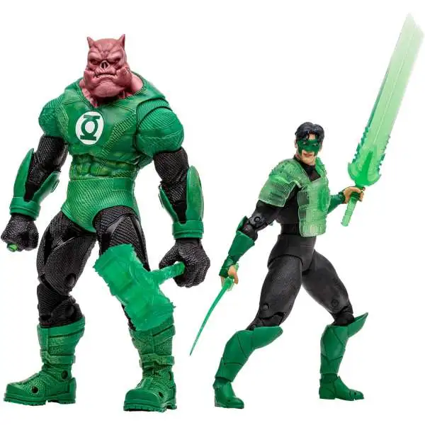 McFarlane Toys DC Multiverse Gold Label Collection Kilowog & Green Lantern Exclusive Action Figure 2-Pack [Parallax | Zero Hour: Crisis in Time, Glow in The Dark Edition]
